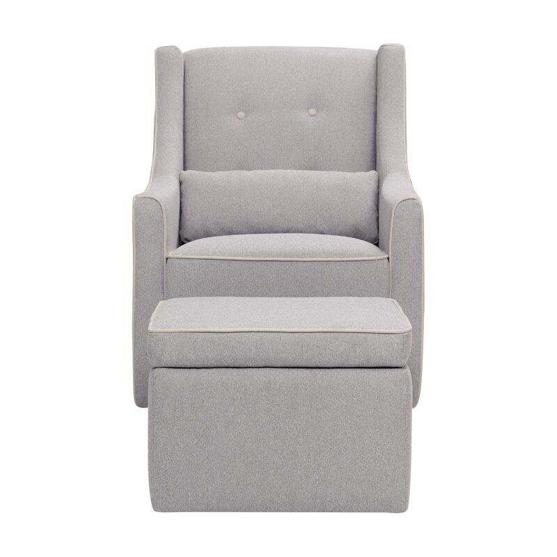 Owen swivel cheap glider and ottoman